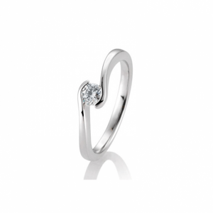 SOFIA DIAMONDS prsten z bílého zlata s diamantem 0,25 ct BE41/85943-W