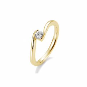 SOFIA DIAMONDS prsten ze žlutého zlata s diamantem 0,20 ct BE41/85942-Y
