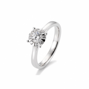 SOFIA DIAMONDS prsten z bílého zlata s diamantem 0,53 ct BE41/05766-W