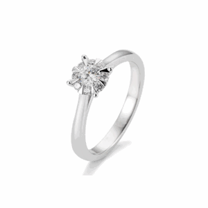 SOFIA DIAMONDS prsten z bílého zlata s diamantem 0,39 ct BE41/05765-W