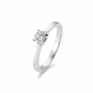 SOFIA DIAMONDS prsten z bílého zlata s diamantem 0,18 ct BE41/05764-W