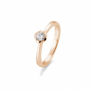 SOFIA DIAMONDS prsten z růžového zlata s diamantem 0,20 ct BE41/05953-R