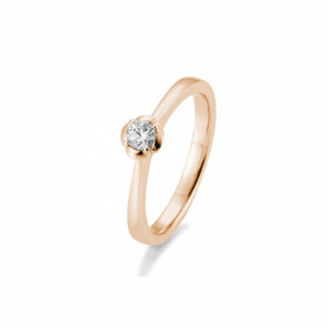 SOFIA DIAMONDS prsten z růžového zlata s diamantem 0,15 ct BE41/05952-R