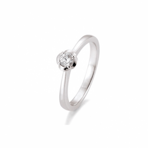 SOFIA DIAMONDS prsten z bílého zlata s diamantem 0,20 ct BE41/05953-W