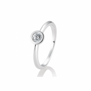 SOFIA DIAMONDS prsten z bílého zlata s diamantem 0,30 ct BE41/85131-6-W