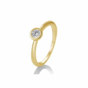 SOFIA DIAMONDS prsten ze žlutého zlata s diamantem 0,25 ct BE41/85130-6-Y