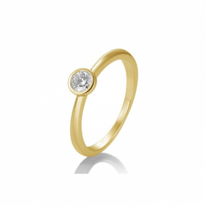 SOFIA DIAMONDS prsten ze žlutého zlata s diamantem 0,20 ct BE41/85129-9-Y