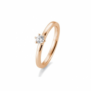 SOFIA DIAMONDS prsten z růžového zlata s diamantem 0,20 ct BE41/05989-R