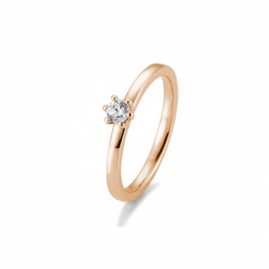 SOFIA DIAMONDS prsten z růžového zlata s diamantem 0,15 ct BE41/05988-R