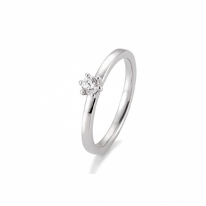 SOFIA DIAMONDS prsten z bílého zlata s diamantem 0,15 ct BE41/05988-W