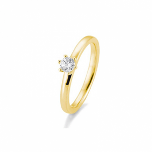 SOFIA DIAMONDS prsten ze žlutého zlata s diamantem 0,25 ct BE41/05990-Y