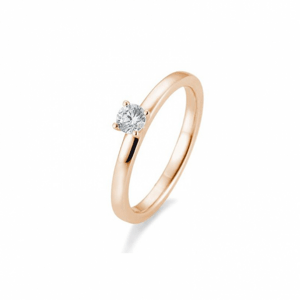 SOFIA DIAMONDS prsten z růžového zlata s diamantem 0,25 ct BE41/05993-R