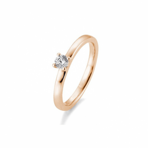 SOFIA DIAMONDS prsten z růžového zlata s diamantem 0,20 ct BE41/05992-R