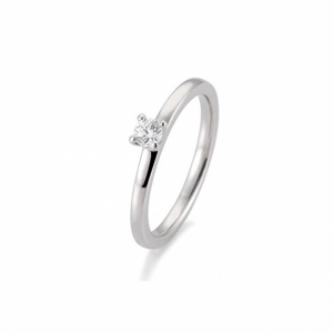SOFIA DIAMONDS prsten z bílého zlata s diamantem 0,15 ct BE41/05991-W