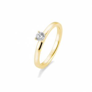 SOFIA DIAMONDS prsten ze žlutého zlata s diamantem 0,25 ct BE41/05993-Y