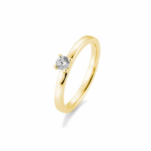SOFIA DIAMONDS prsten ze žlutého zlata s diamantem 0,20 ct BE41/05992-Y