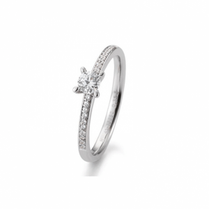 SOFIA DIAMONDS prsten z bílého zlata s diamantem 0,35 ct BE41/85952-W