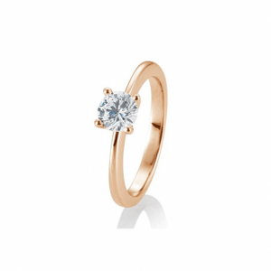SOFIA DIAMONDS prsten z růžového zlata s diamantem 0,80 ct BE41/05736-R
