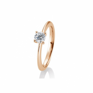 SOFIA DIAMONDS prsten z růžového zlata s diamantem 0,50 ct BE41/05639-R