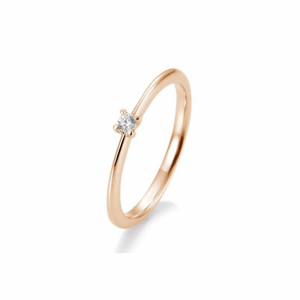SOFIA DIAMONDS prsten z růžového zlata s diamantem 0,05 ct BE41/05632-R