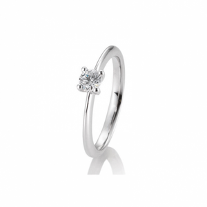 SOFIA DIAMONDS prsten z bílého zlata s diamantem 0,30 ct BE41/05637-W