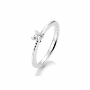 SOFIA DIAMONDS prsten z bílého zlata s diamantem 0,20 ct BE41/05635-W