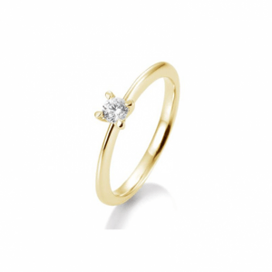SOFIA DIAMONDS prsten ze žlutého zlata s diamantem 0,20 ct BE41/05635-Y