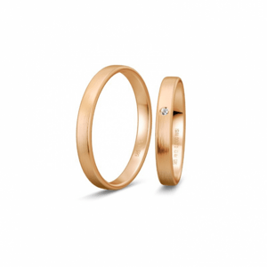 BREUNING zlaté snubní prsteny BR48/04411RG+BR48/14411RG