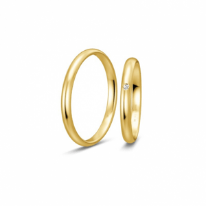 BREUNING zlaté snubní prsteny BR48/04311YG+BR48/04312YG