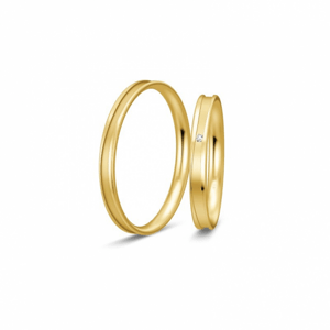 BREUNING zlaté snubní prsteny BR48/04325YG+BR48/04326YG