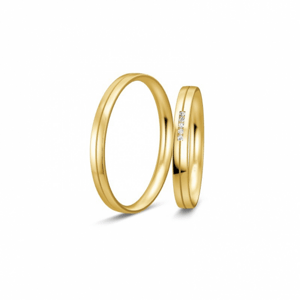 BREUNING zlaté snubní prsteny BR48/04327YG+BR48/04328YG