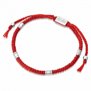 SOFIA textilní červený náramek KA4-SOF002