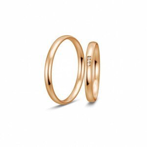 BREUNING zlaté snubní prsteny BR48/04963RG+BR48/04964RG