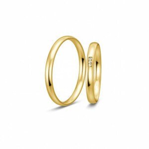 BREUNING zlaté snubní prsteny BR48/04963YG+BR48/04964YG