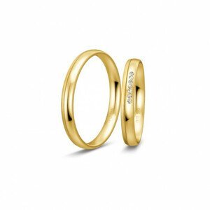 BREUNING zlaté snubní prsteny BR48/04967YG+BR48/04968YG