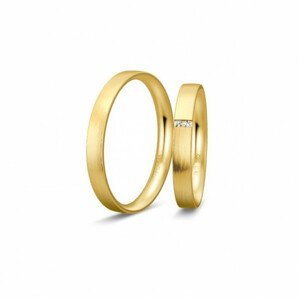 BREUNING zlaté snubní prsteny BR48/04987YG+BR48/04988YG