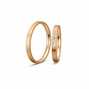 BREUNING zlaté snubní prsteny BR48/04953RG+BR48/04954RG