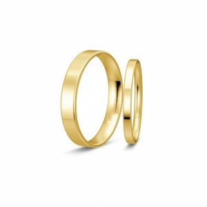 BREUNING zlaté snubní prsteny BR48/50101YG+BR48/50102YG