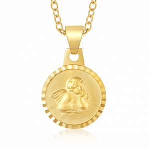 SOFIA zlatý přívěsek medailon s andělem PAC302-502