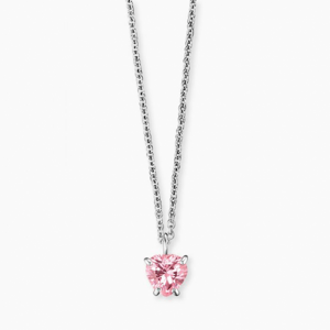 ENGELSRUFER dětský náhrdelník s růžovým srdíčkem HEN-HEART03-ZI