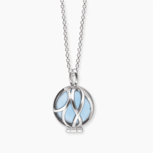 ENGELSRUFER náhrdelník s modrým achátem ERN-HEALPA-BAXS