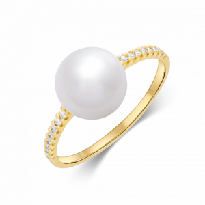 SOFIA zlatý prsten s perlou PAK11943G