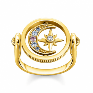 THOMAS SABO prsten Royalty star star & Moon gold TR2377-959-7