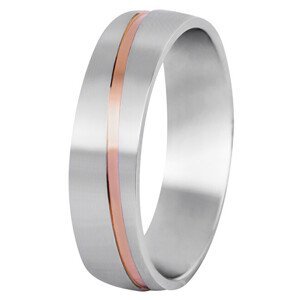 Beneto Pánský bicolor snubní prsten z oceli SPP07 69 mm