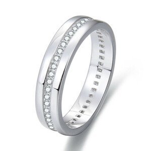 Beneto Stříbrný prsten se zirkony AGG330 50 mm
