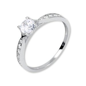 Brilio Nádherný prsten s krystaly 229 001 00753 07 55 mm