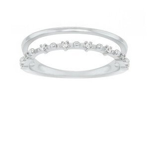 Brilio Silver Okouzlující stříbrný prsten se zirkony GR043W 58 mm