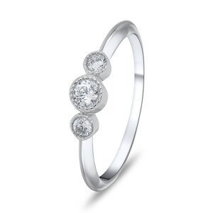 Brilio Silver Okouzlující stříbrný prsten se zirkony RI016W 52 mm