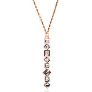 Brosway Bronzový náhrdelník s krystaly Symphonia BYM64