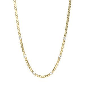 Brosway Pozlacený náhrdelník s krystaly Symphonia BYM84